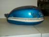 1969 Honda 350 Scrambler CL350 Gas Tank Candy White and Blue, Motorcycle fuel tank